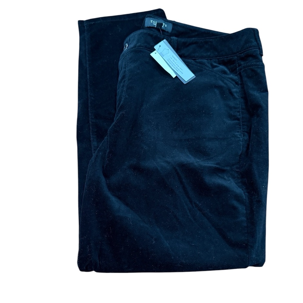 Talbots Curvy Black Velour Pants. Size 20WP New with tags!
